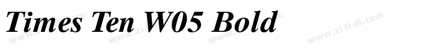 Times Ten W05 Bold字体转换